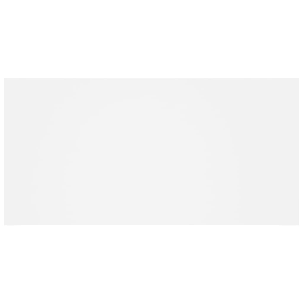 Testiera per Letto con Comodini in Legno Multistrato Bianco