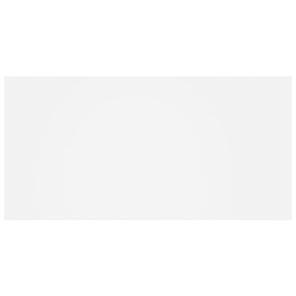 Testiera per Letto con Comodini in Legno Multistrato Bianco