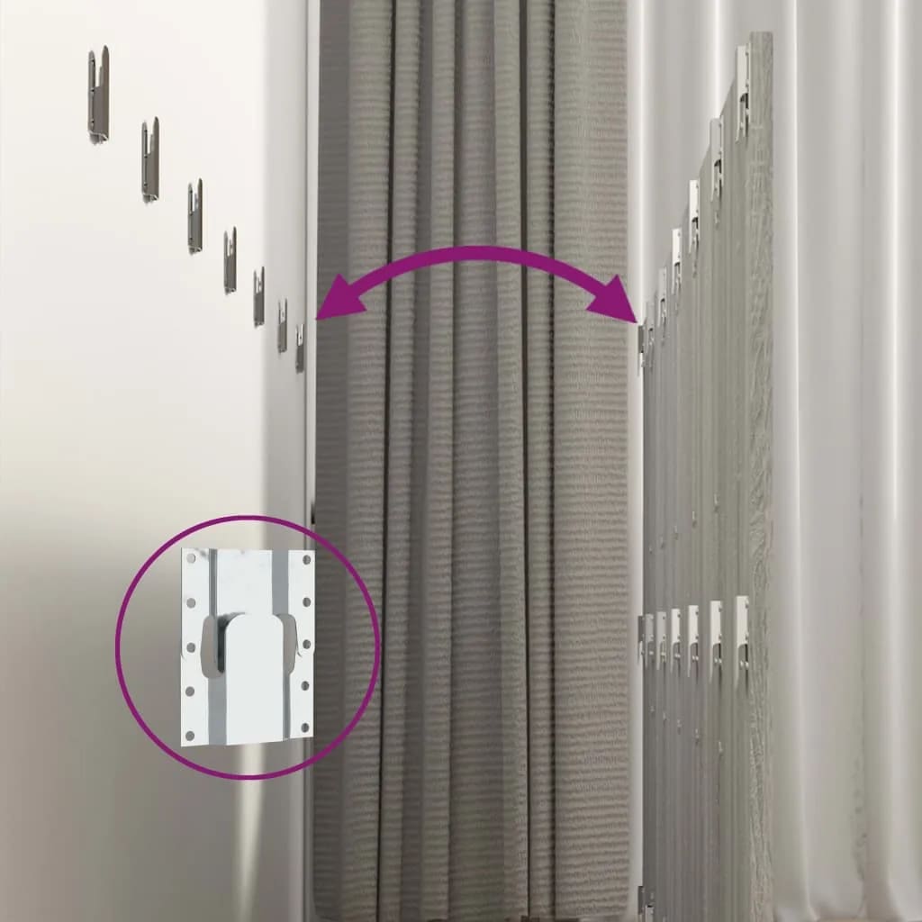 Testiera Letto con Comodini in Legno Multistrato Grigio Sonoma