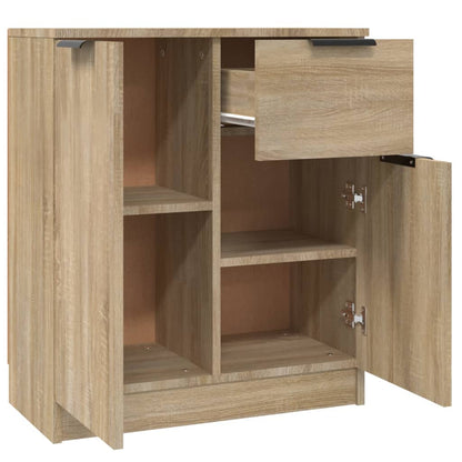 Credenze 2 pz Rovere Sonoma 60x30x70 cm in Legno Multistrato
