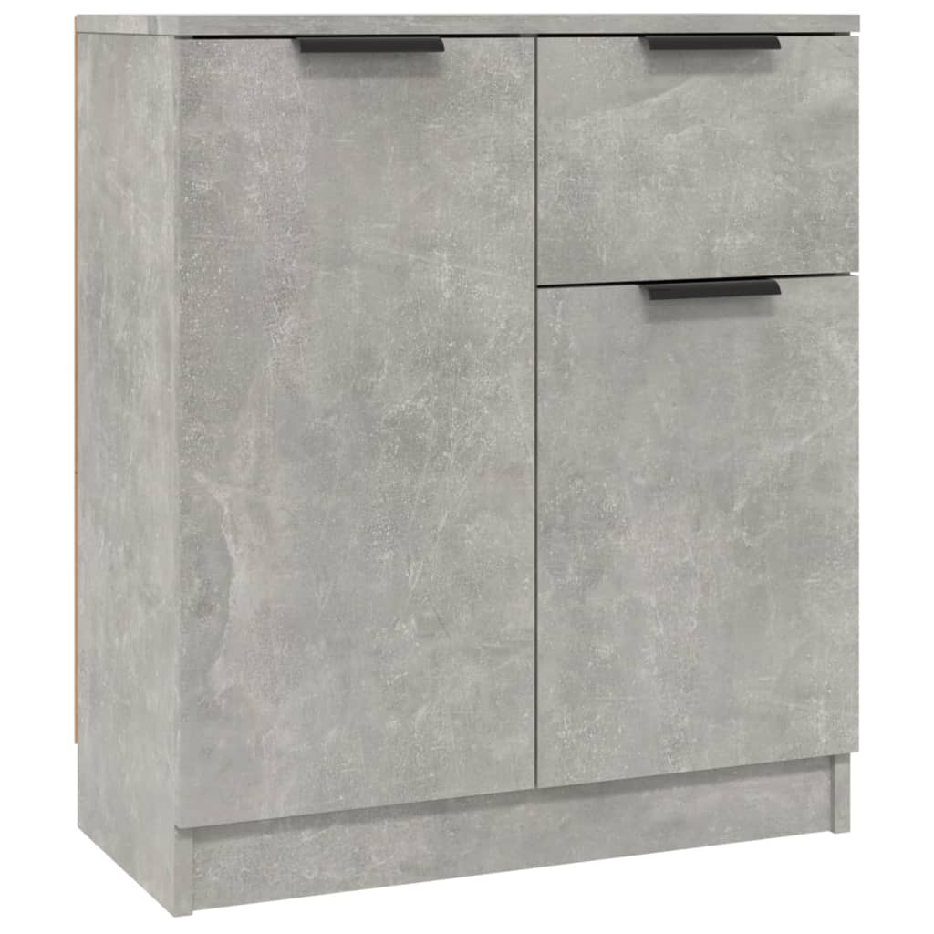 Credenze 2 pz Grigio Cemento 60x30x70 cm in Legno Multistrato - homemem39