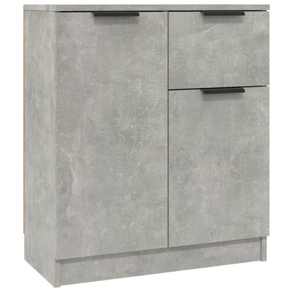 Credenze 2 pz Grigio Cemento 60x30x70 cm in Legno Multistrato - homemem39