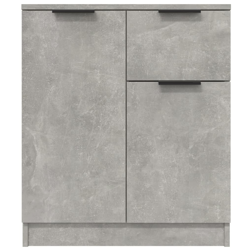 Credenze 2 pz Grigio Cemento 60x30x70 cm in Legno Multistrato - homemem39