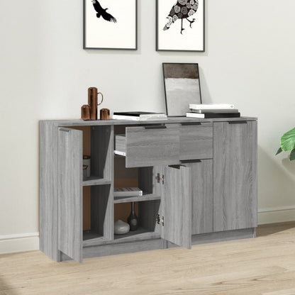 Credenze 2 pz Grigio Sonoma 60x30x70 cm in Legno Multistrato - homemem39