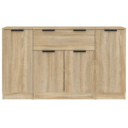 Credenze 3 pz Rovere Sonoma in Legno Multistrato