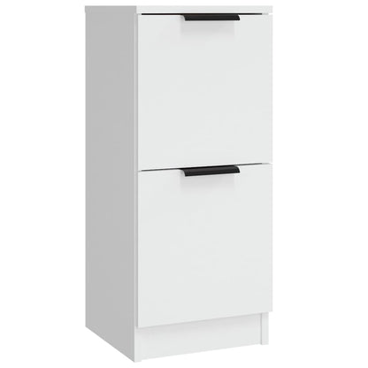 Credenze 3 pz Bianco in Legno Multistrato