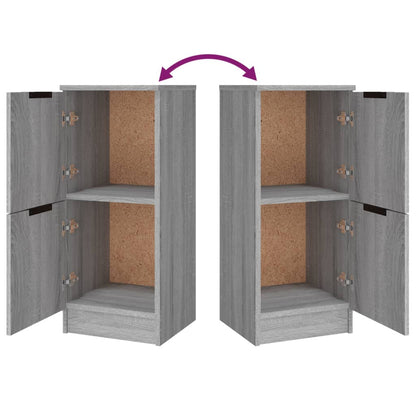 Credenze 3 pz Grigio Sonoma in Legno Multistrato