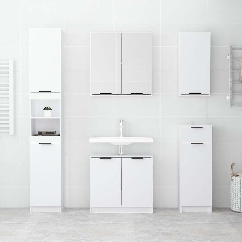 Set di Mobili da Bagno 5 pz in legno multistrato