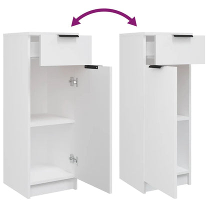 Set di Mobili da Bagno 5 pz Bianco in Legno Multistrato