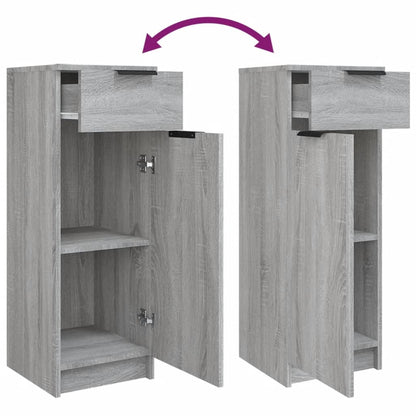 Set Mobili da Bagno 5 pz Grigio Sonoma in Legno Multistrato