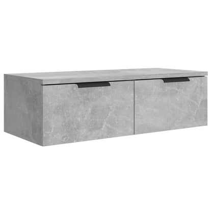 Mobili Pensili 2 pz Grigio Cemento 68x30x20cm Legno Multistrato | homemem39