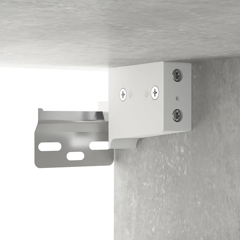 Mobili Pensili 2 pz Grigio Cemento 68x30x20cm Legno Multistrato | homemem39