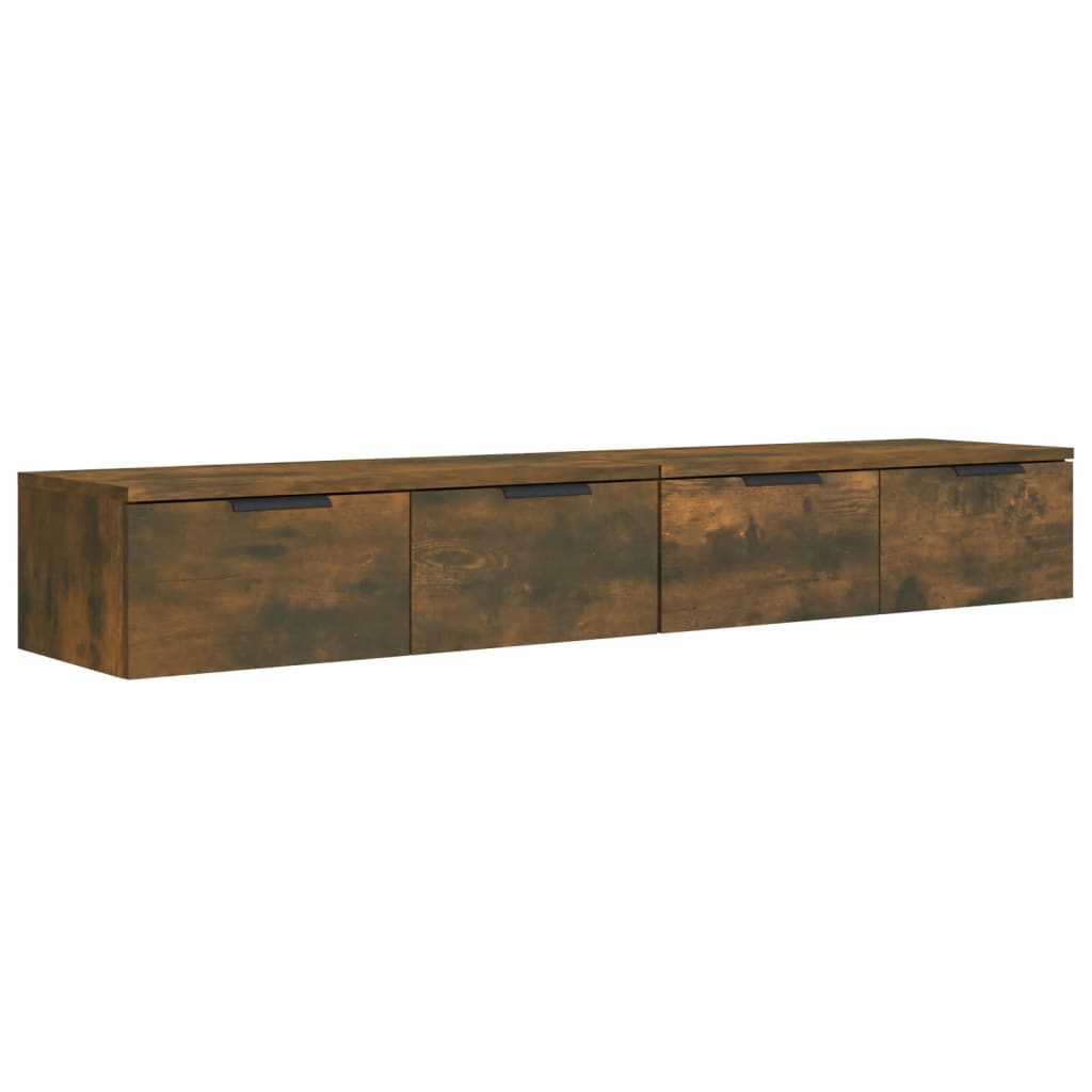 Mobili Pensili 2 pz Rovere Fumo 68x30x20 cm Legno Multistrato | homemem39