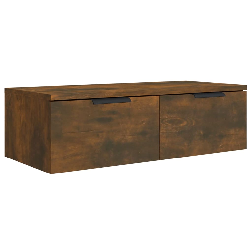 Mobili Pensili 2 pz Rovere Fumo 68x30x20 cm Legno Multistrato | homemem39