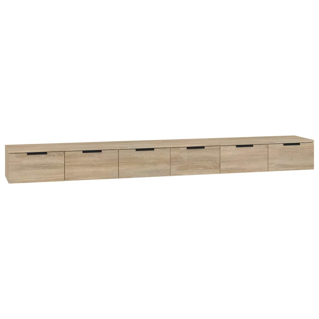 Mobili Muro 2 pz Rovere Sonoma 102x30x20cm in Legno Multistrato | homemem39