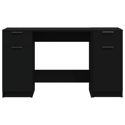 Scrivania con Mobile Laterale Nero in Legno Multistrato - homemem39