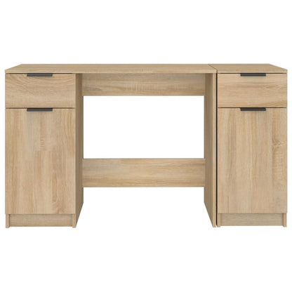Scrivania con Mobile Laterale Rovere Sonoma Legno Multistrato - homemem39