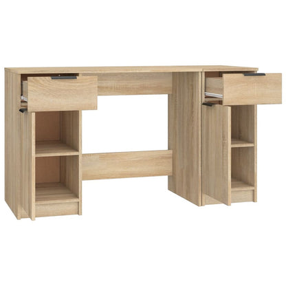 Scrivania con Mobile Laterale Rovere Sonoma Legno Multistrato - homemem39