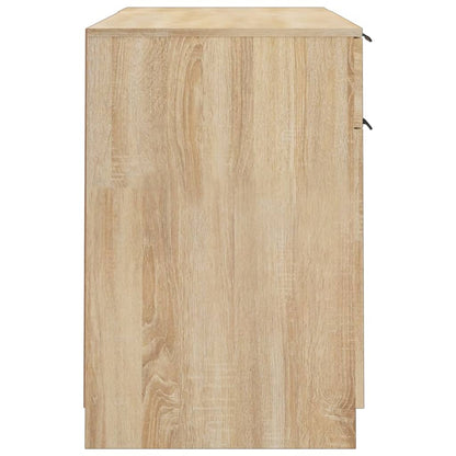 Scrivania con Mobile Laterale Rovere Sonoma Legno Multistrato - homemem39