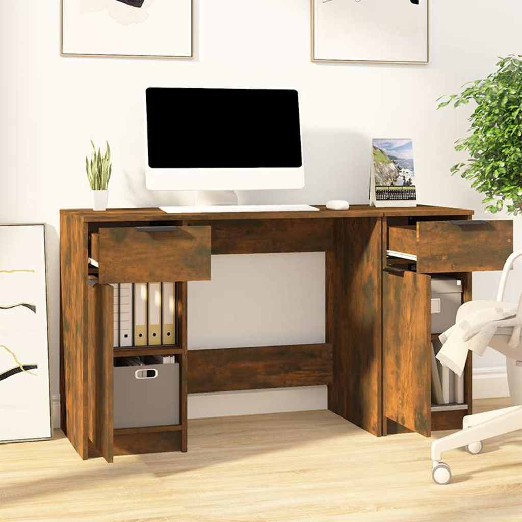 Scrivania con Mobile Laterale legno multistrato