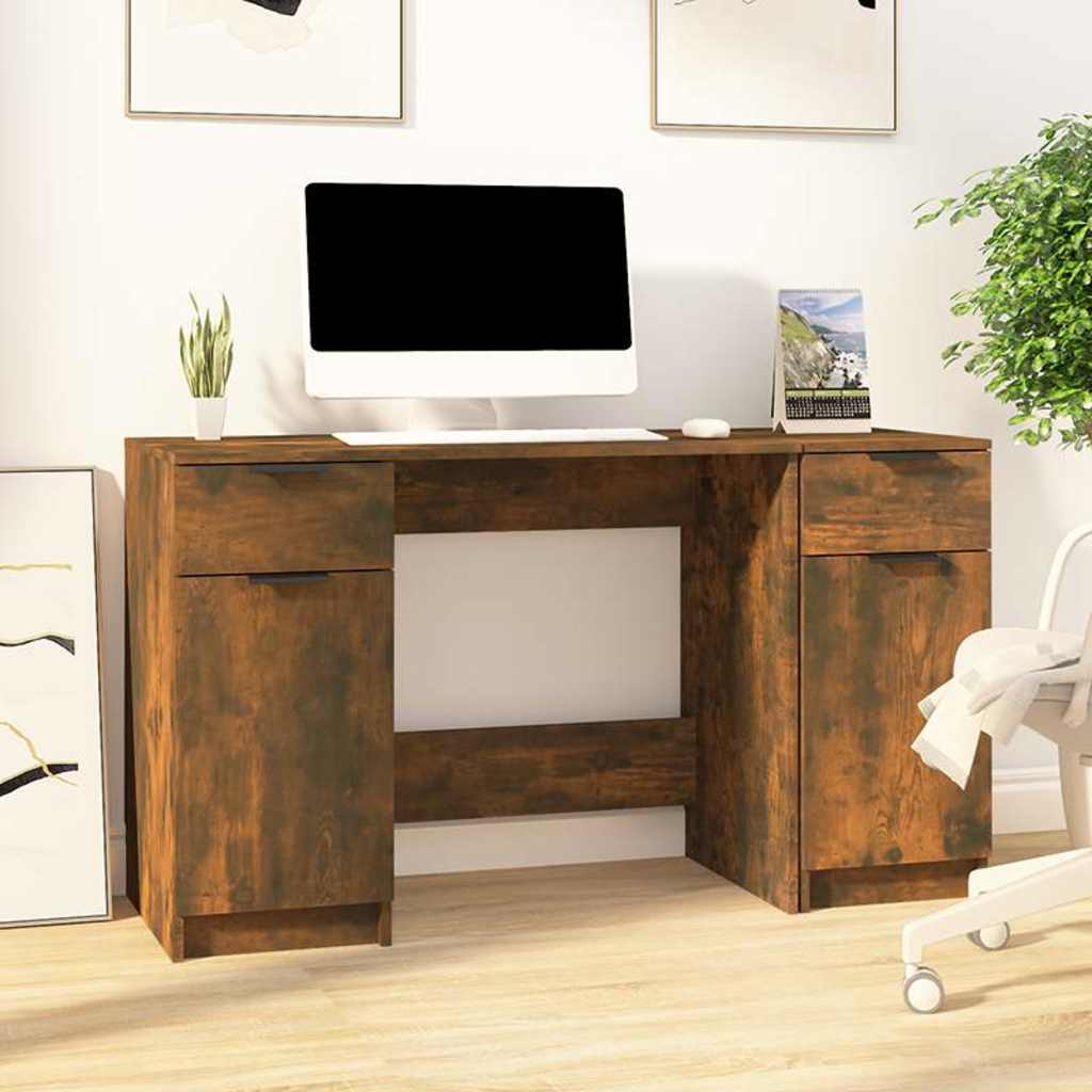 Scrivania con Mobile Laterale legno multistrato