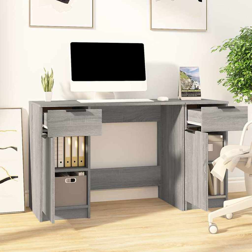 Scrivania con Mobile Laterale legno multistrato