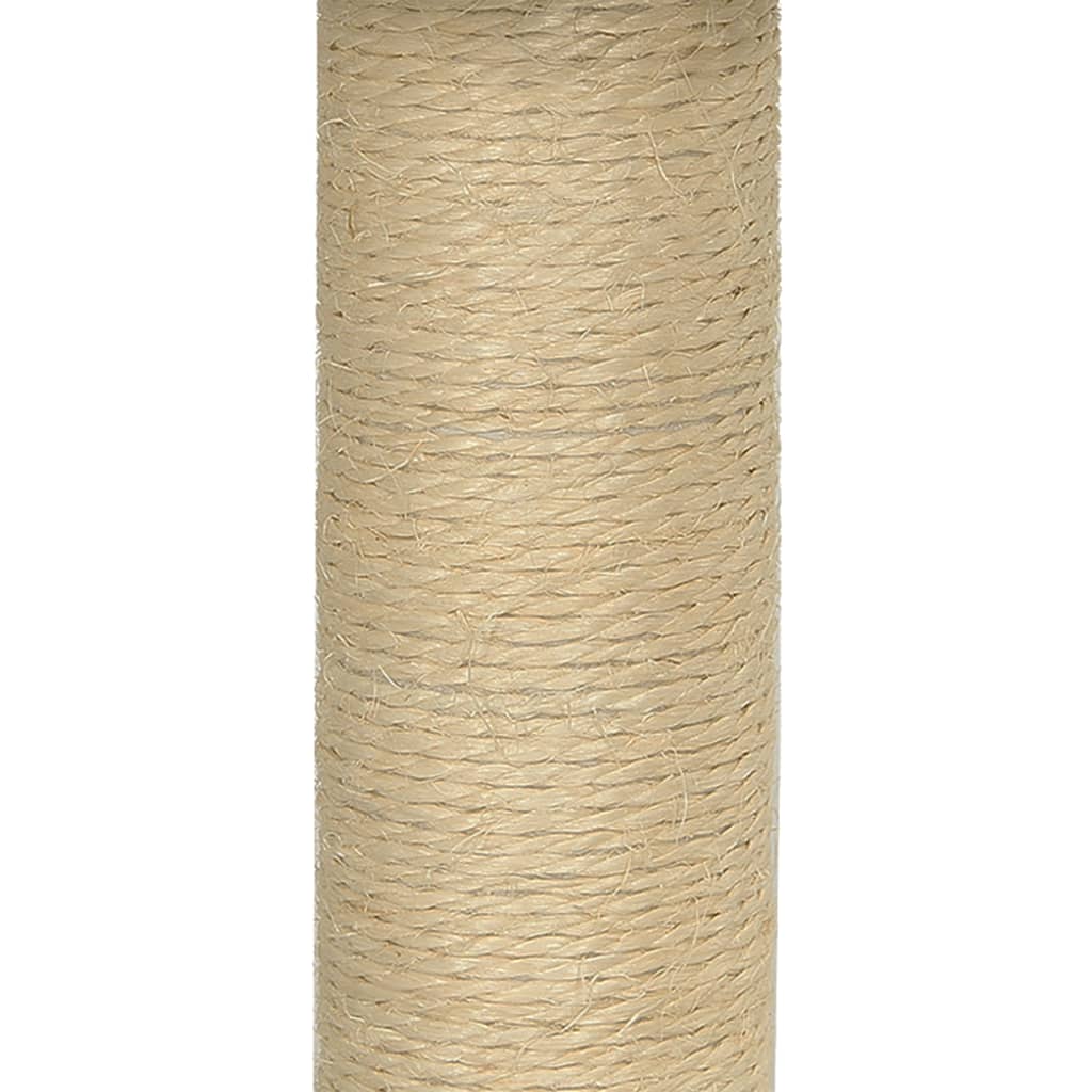 Albero per Gatti con Palo Tiragraffi in Sisal Crema 74 cm - homemem39