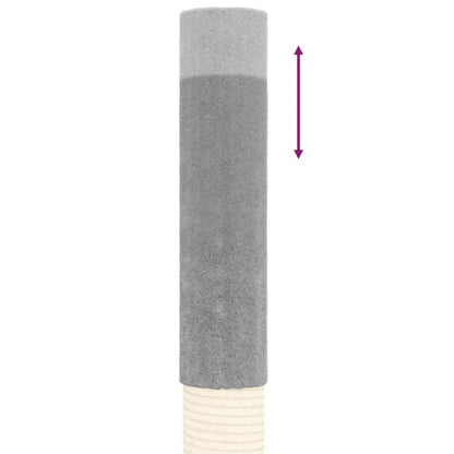 Albero per Gatti Pavimento Soffitto Grigio Chiaro 277-303 cm - homemem39
