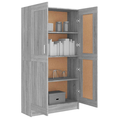 Libreria Grigio Sonoma 82,5x30,5x150 cm in Legno Multistrato | homemem39