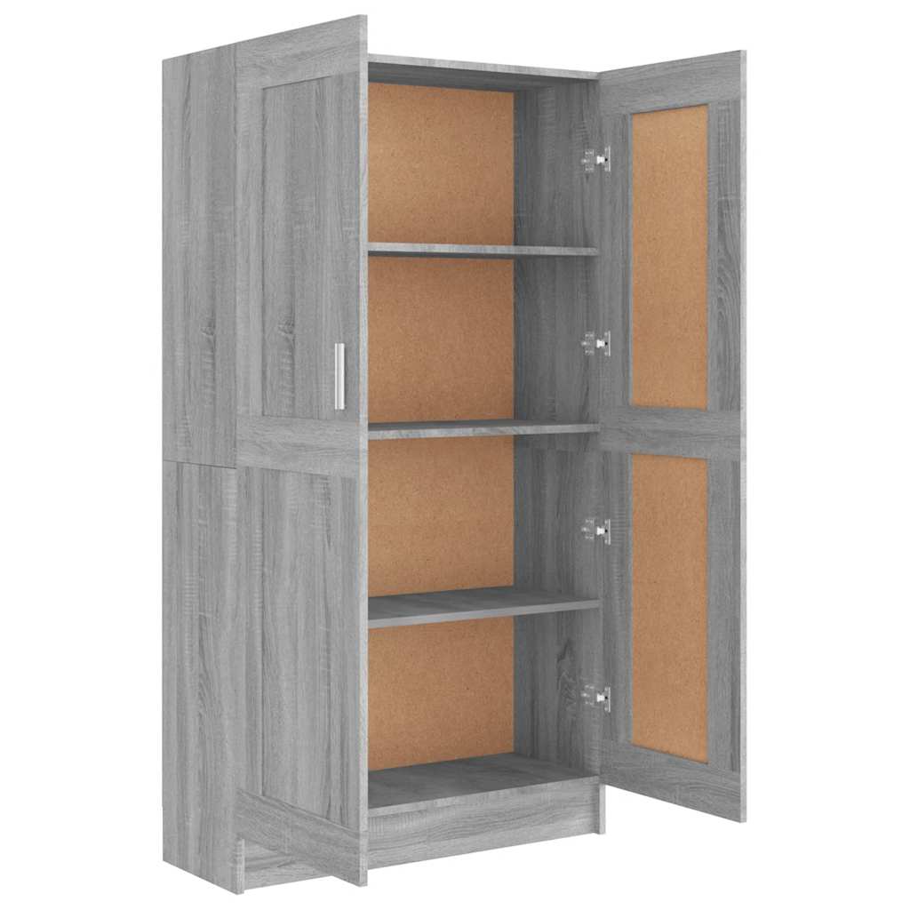 Libreria Grigio Sonoma 82,5x30,5x150 cm in Legno Multistrato | homemem39
