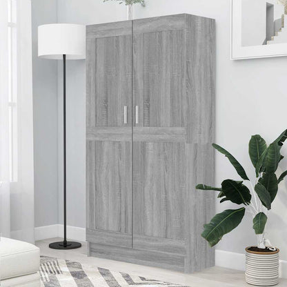 Libreria Grigio Sonoma 82,5x30,5x150 cm in Legno Multistrato | homemem39