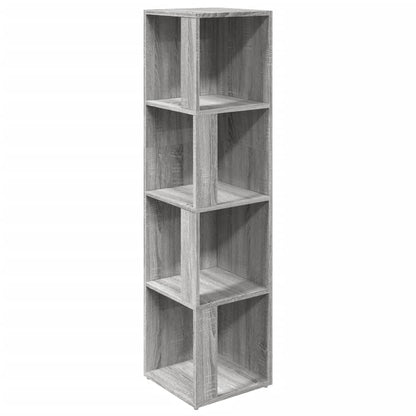 Scaffale Angolare Grigio Sonoma 33x33x132 cm Legno Multistrato | homemem39