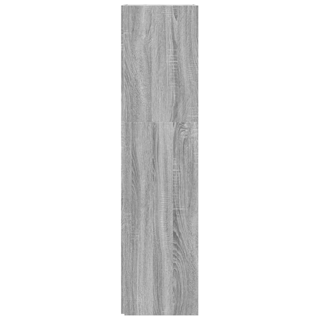 Scaffale Angolare Grigio Sonoma 33x33x132 cm Legno Multistrato | homemem39