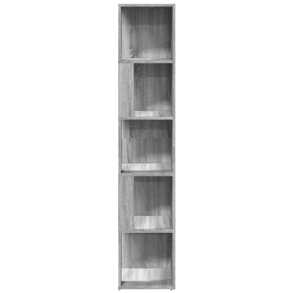 Scaffale Angolare Grigio Sonoma 33x33x164,5cm Legno Multistrato | homemem39