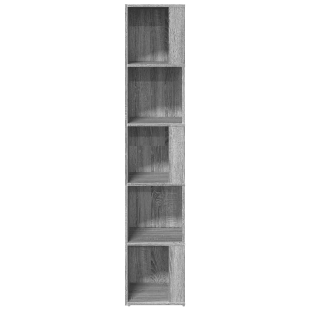Scaffale Angolare Grigio Sonoma 33x33x164,5cm Legno Multistrato | homemem39