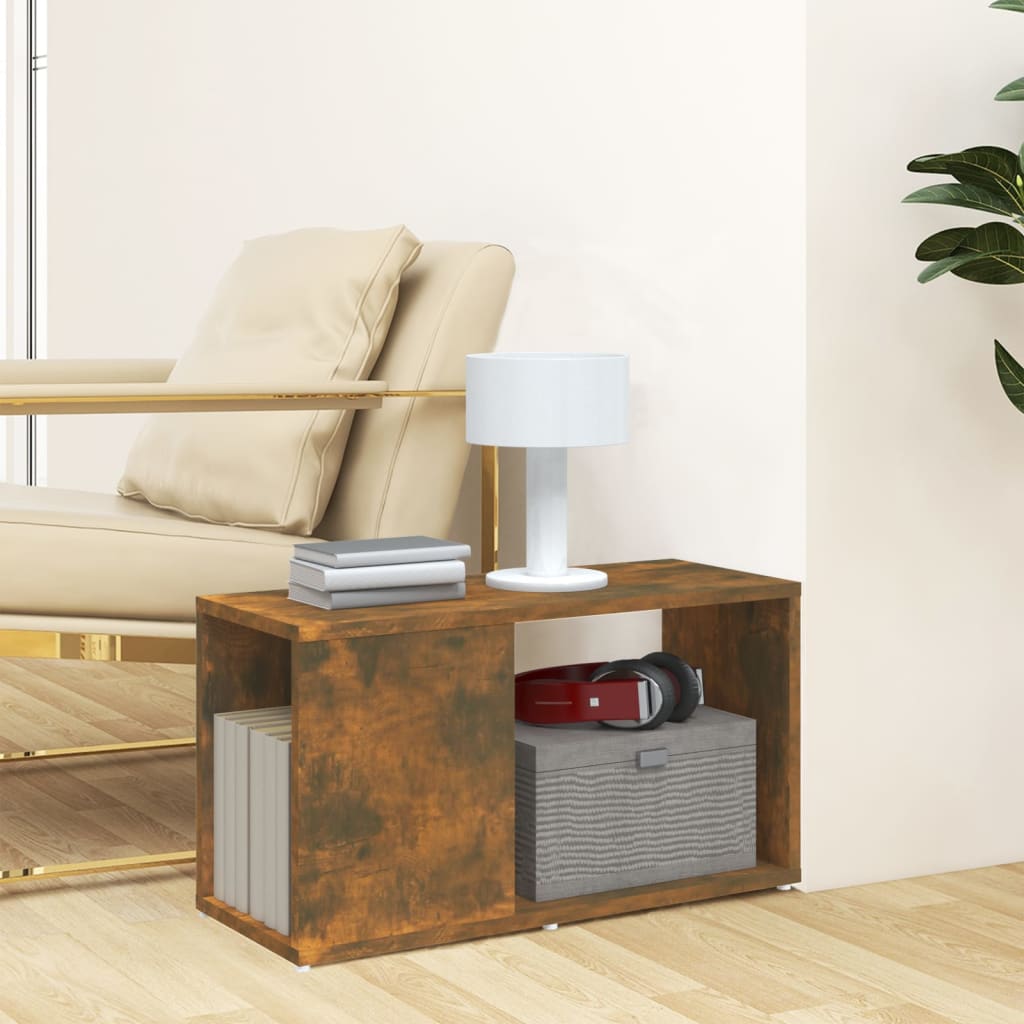 Mobile Porta TV Rovere Fumo 60x24x32 cm in Legno Multistrato | homemem39