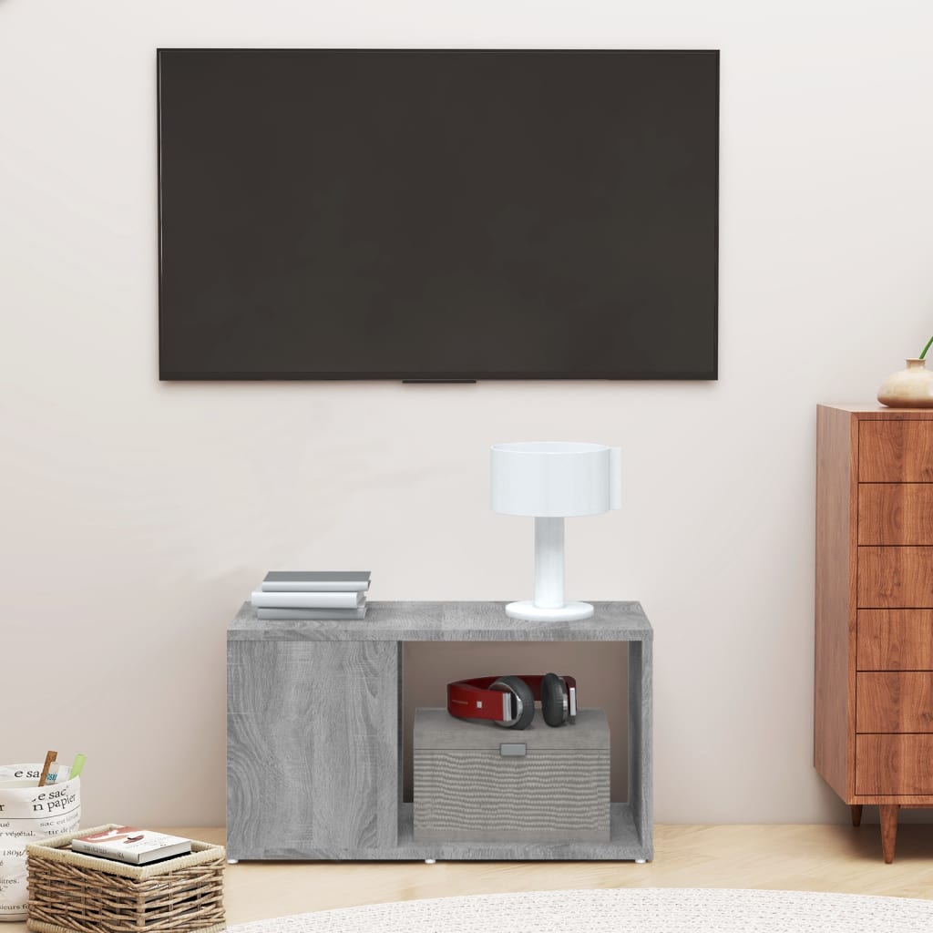 Mobile Porta TV Grigio Sonoma 60x24x32 cm in Legno Multistrato | homemem39