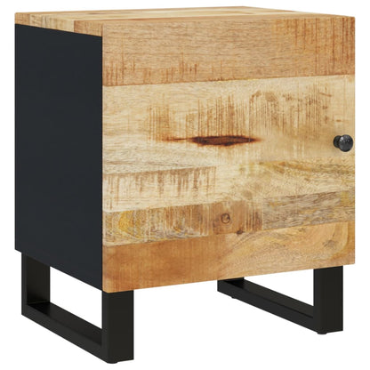 Comodino 40x33x46 cm in Legno Massello di Mango - homemem39