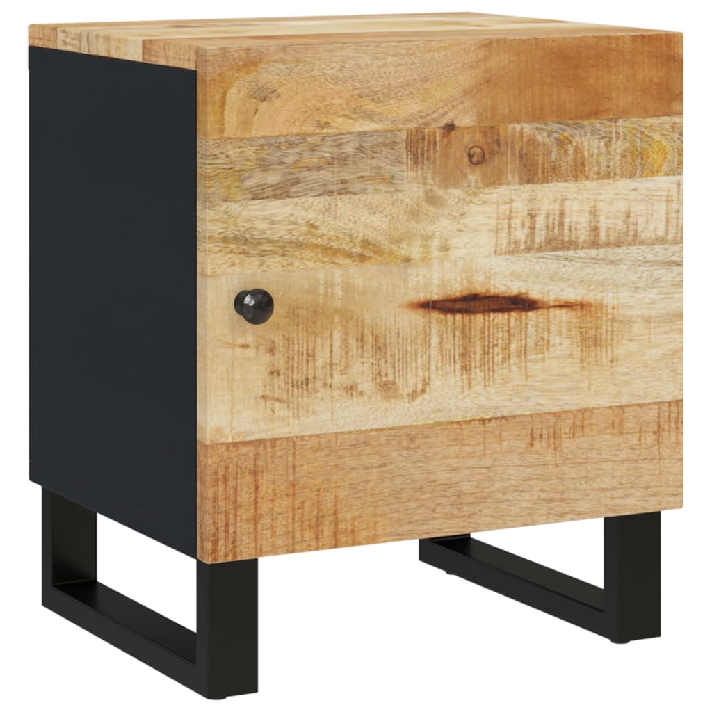 Comodino 40x33x46 cm in Legno Massello di Mango - homemem39