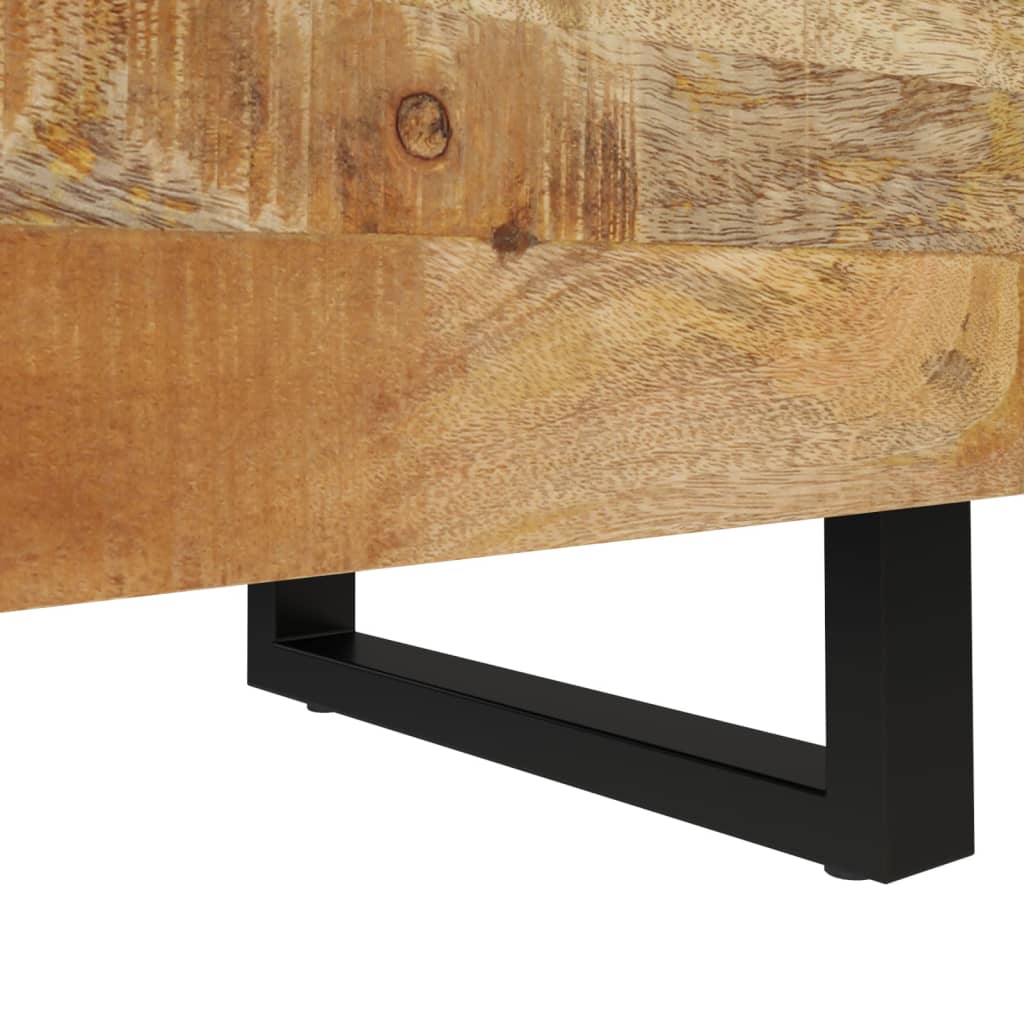 Comodini 2pz 40x33x46 cm in Legno Massello di Mango - homemem39