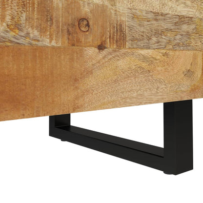 Comodini 2pz 40x33x46 cm in Legno Massello di Mango - homemem39