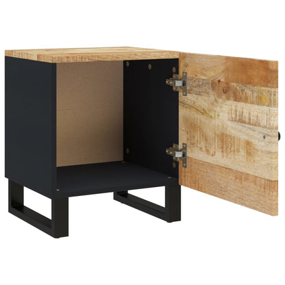 Comodini 2pz 40x33x46 cm in Legno Massello di Mango - homemem39