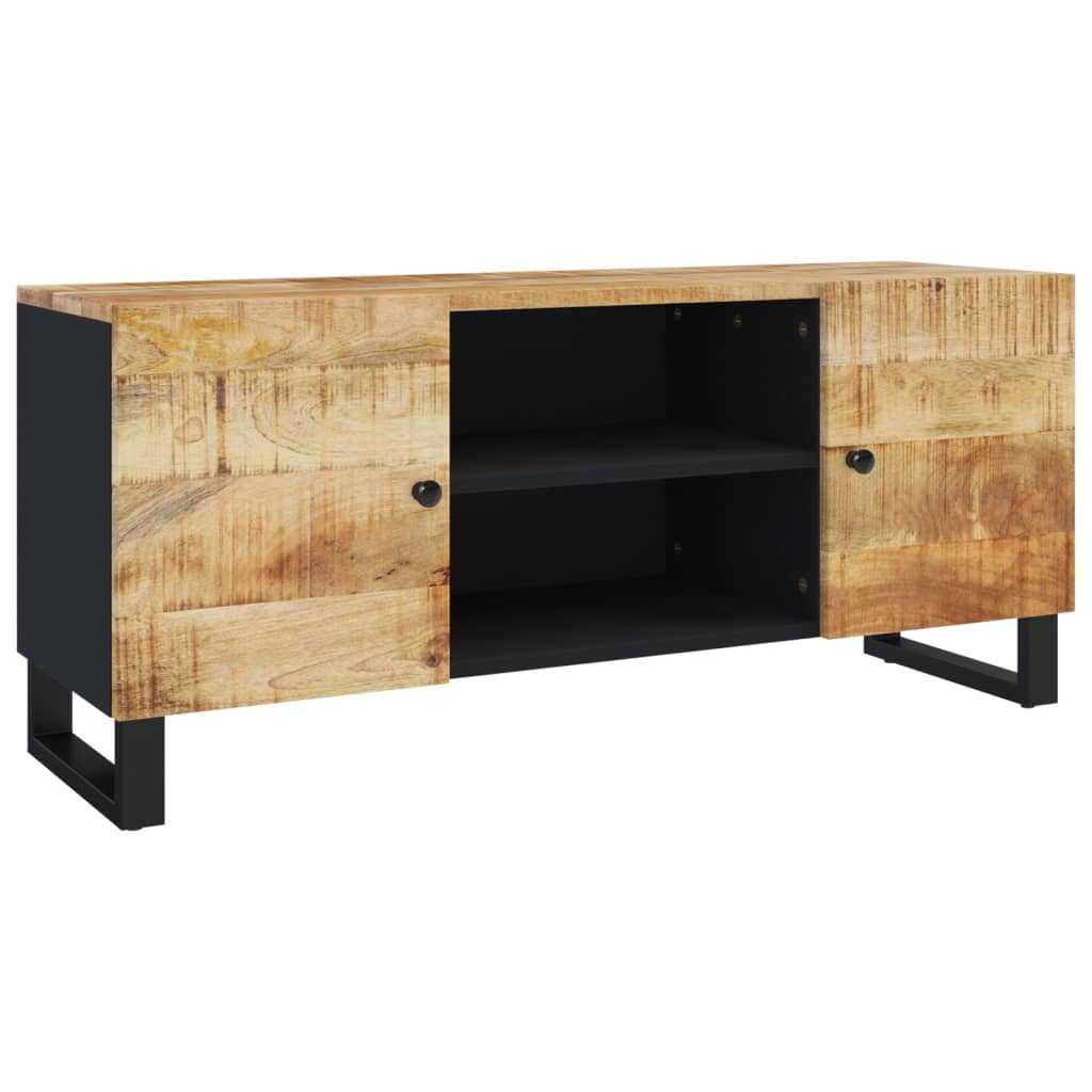 Mobile Porta TV 105x33x46cm in Legno Massello di Mango - homemem39