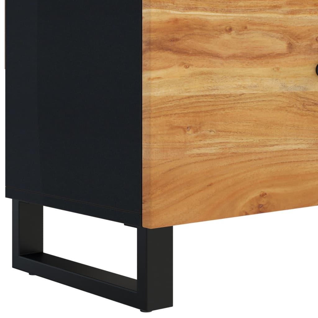 Mobile Porta TV 105x33x46 cm in Legno Massello di Acacia | homemem39