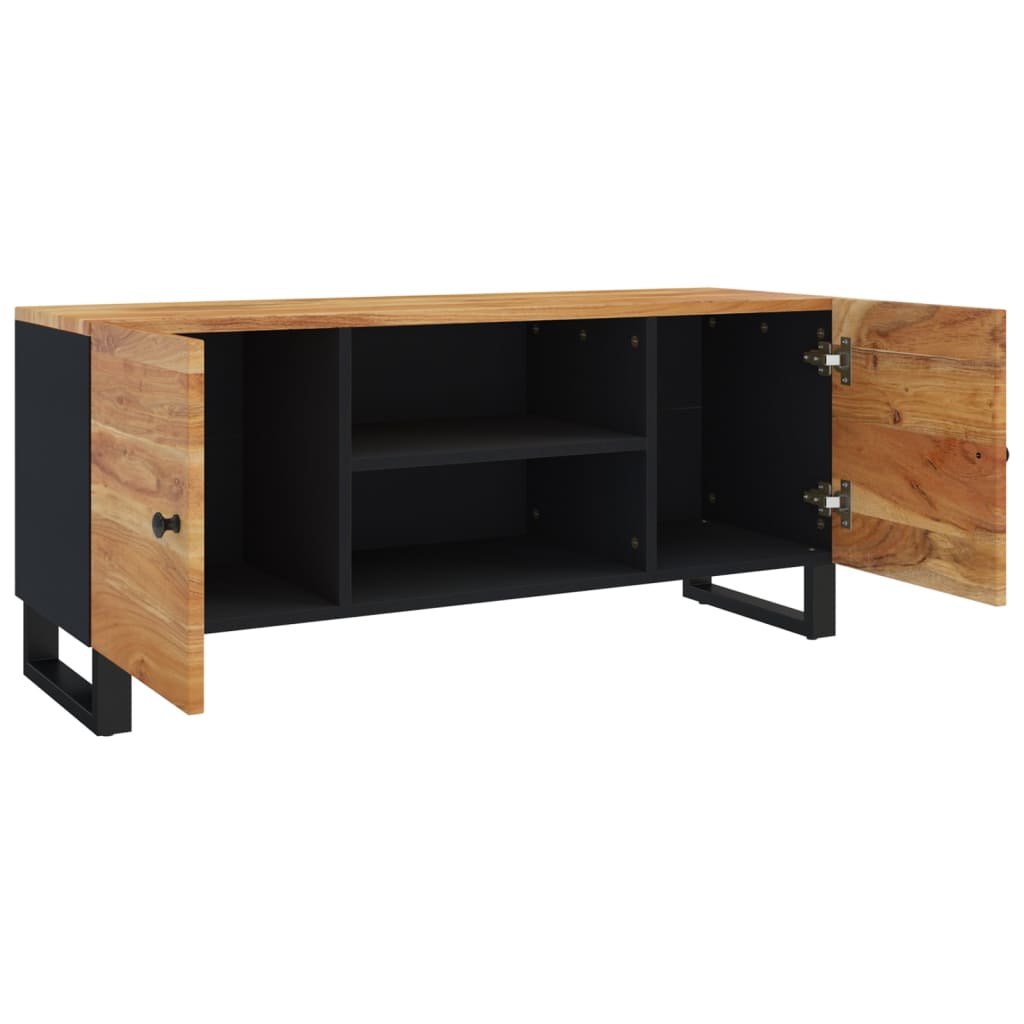 Mobile Porta TV 105x33x46 cm in Legno Massello di Acacia | homemem39