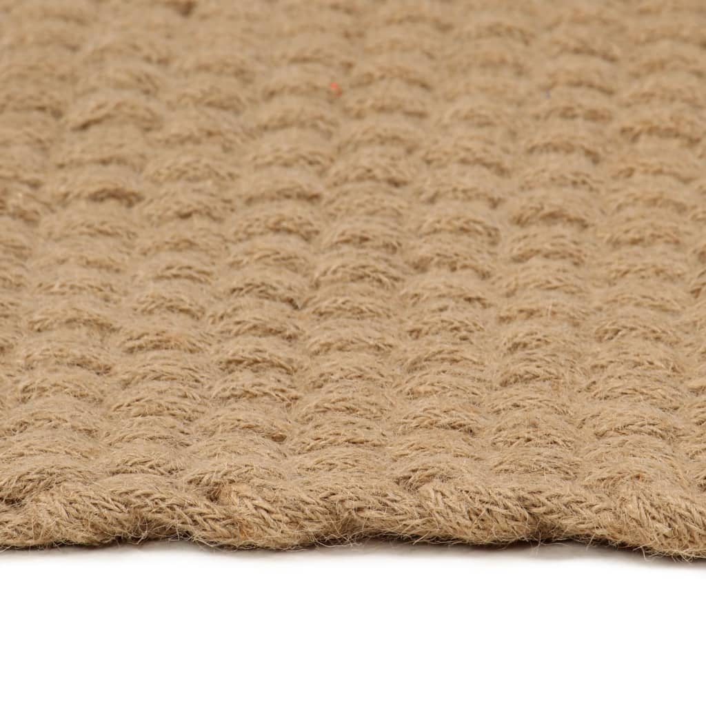 Tappeto Rettangolare Naturale 160x230 cm in Juta - homemem39