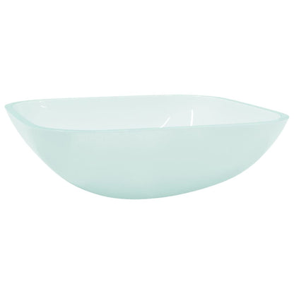 Lavandino in Vetro 42x42x14 cm Smerigliato | homemem39