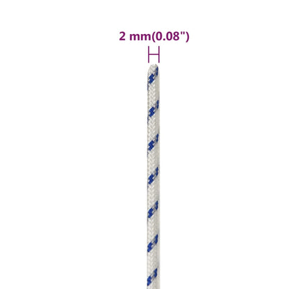 Corda per barca Bianca 2 mm 25 m in Polipropilene - homemem39