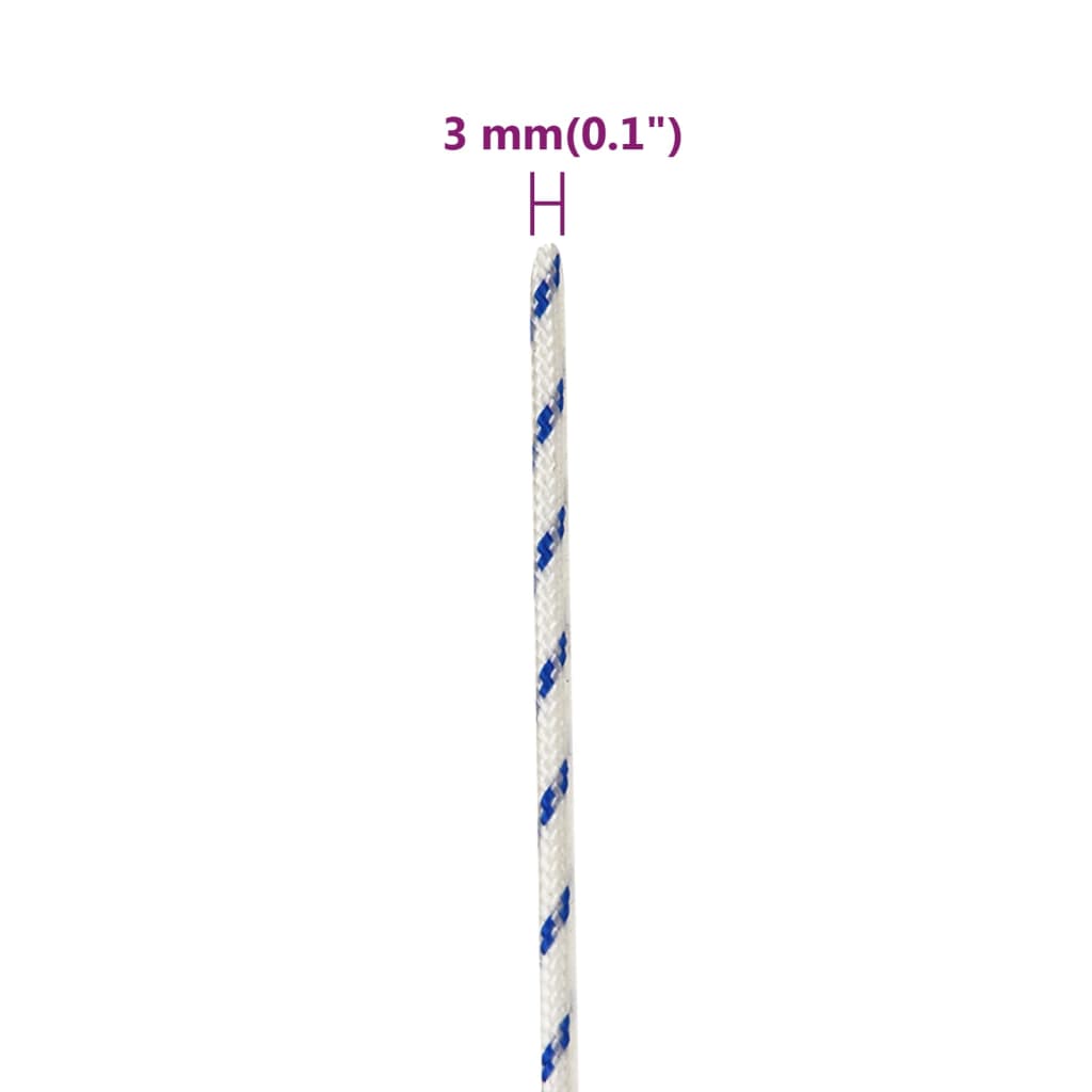 Corda per barca Bianca 3 mm 50 m in Polipropilene - homemem39
