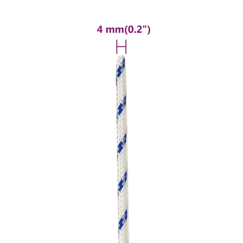 Corda per barca Bianca 4 mm 50 m in Polipropilene - homemem39